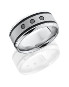 CC9B21WABLKDIA3X.06 Cobalt Chrome Band