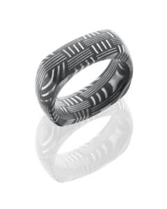 D8DSQ Basket Damascus Band