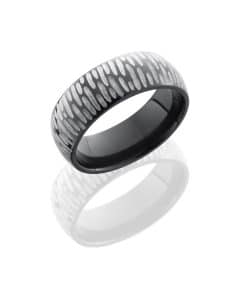 Z7D Silver Zirconium Band