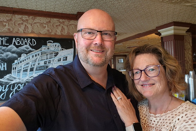 Keith & Ginette Wells's Engagement from Jeff Walters Jewellers