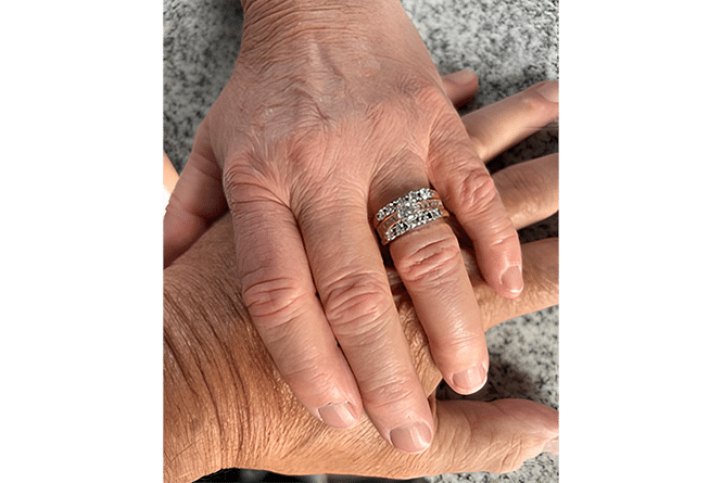 Sandra Bishop-Howcroft's Engagement from Jeff Walters Jewellers